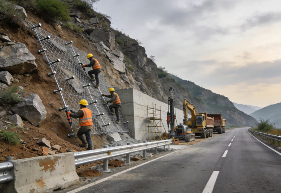 佛冈公路道路护坡